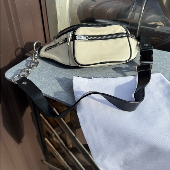 Alexander Wang White Lambskin Leather Attica Fanny Pack Belt Bag - Picture 4 of 15
